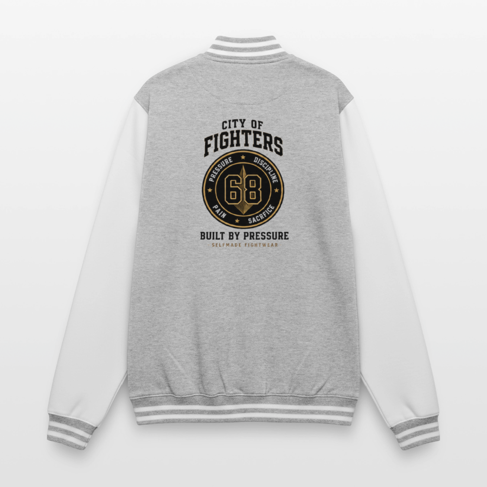 College Jacket City of Fighter - heather grey/white