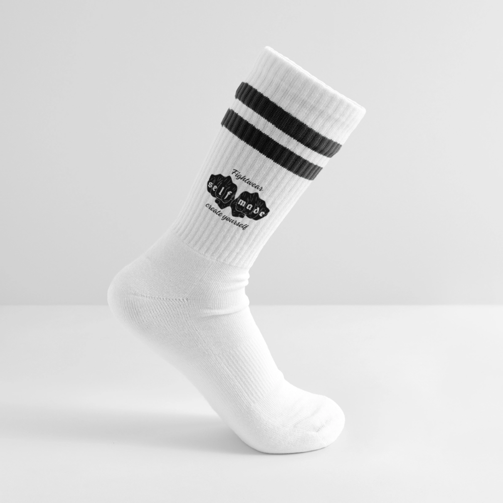 Selfmade tennis socks - white/black