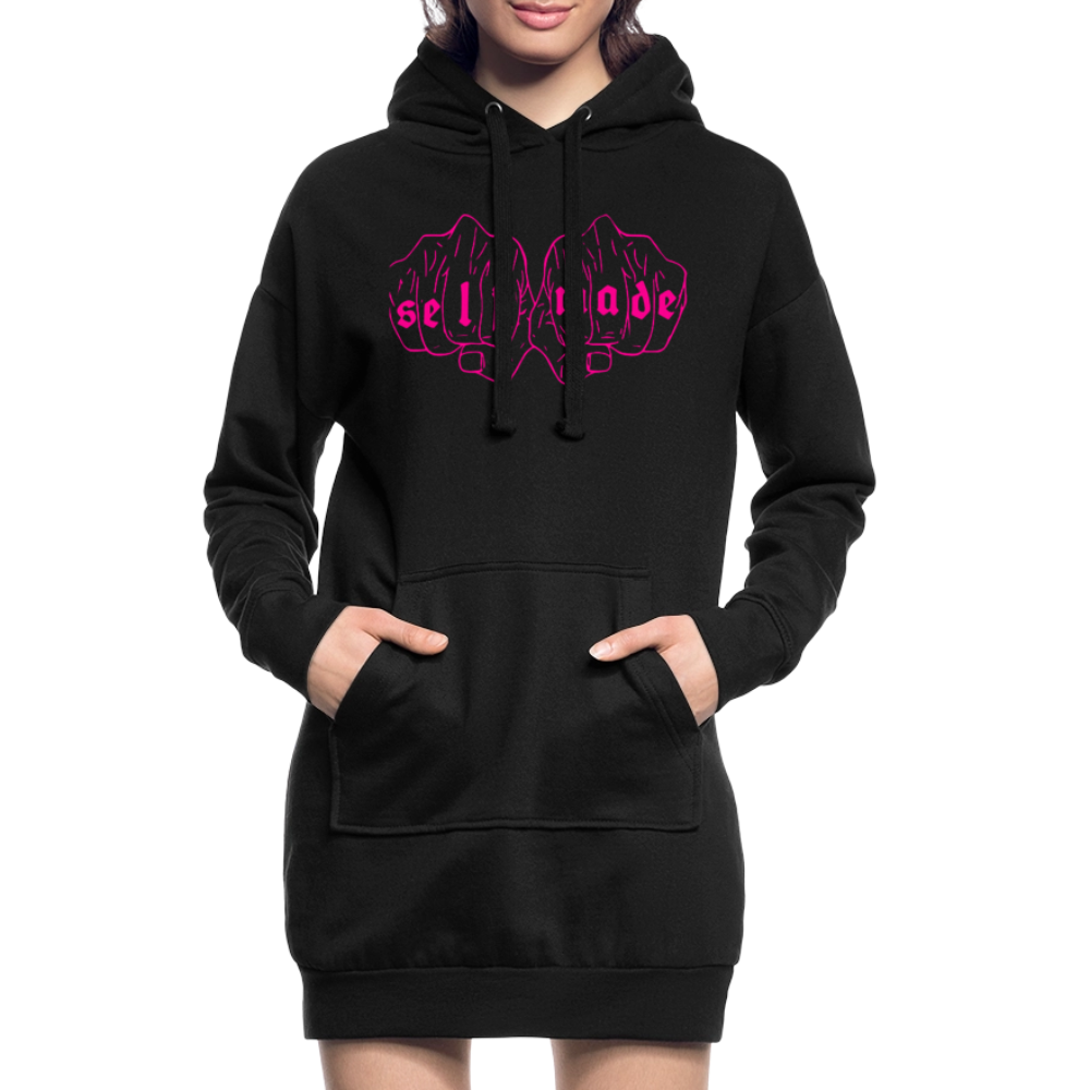 Hoodie Kleid Women - black