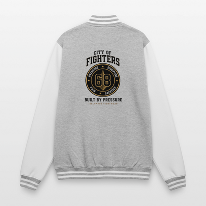 College Jacket City of Fighter - heather grey/white