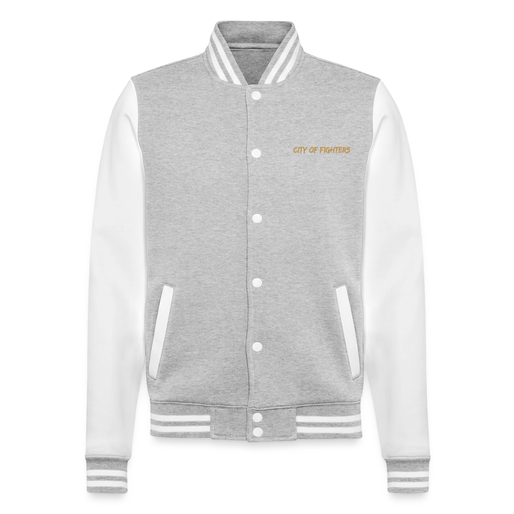 College Jacket City of Fighter - heather grey/white