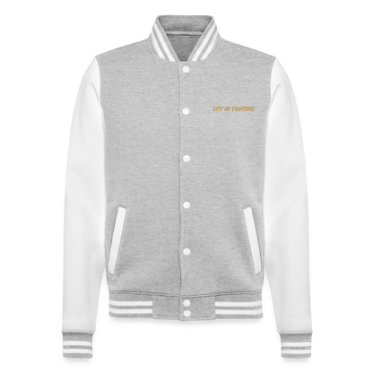 College Jacket City of Fighter - heather grey/white