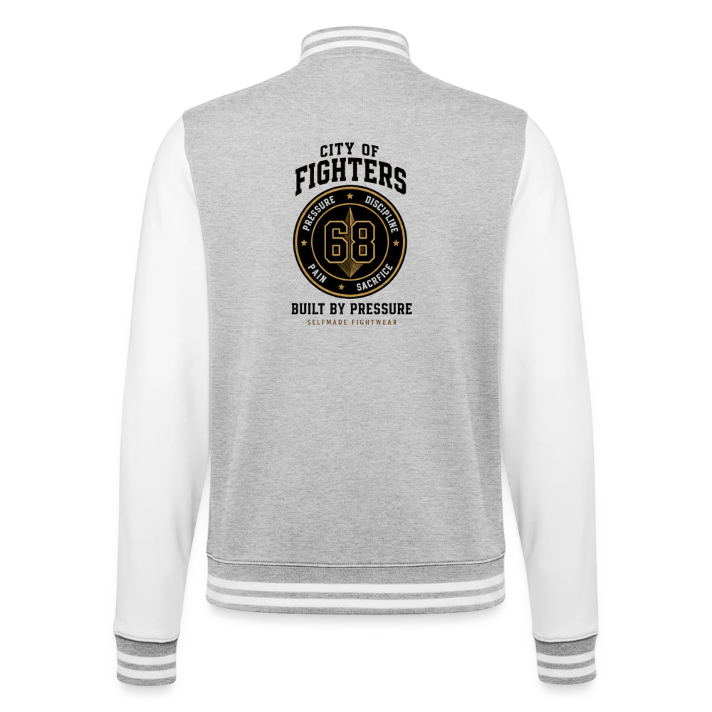 College Jacket City of Fighter - heather grey/white