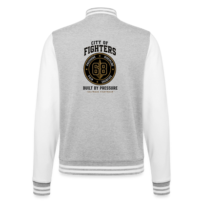 College Jacket City of Fighter - heather grey/white