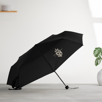 Regenschirm Selfmade Logo - black