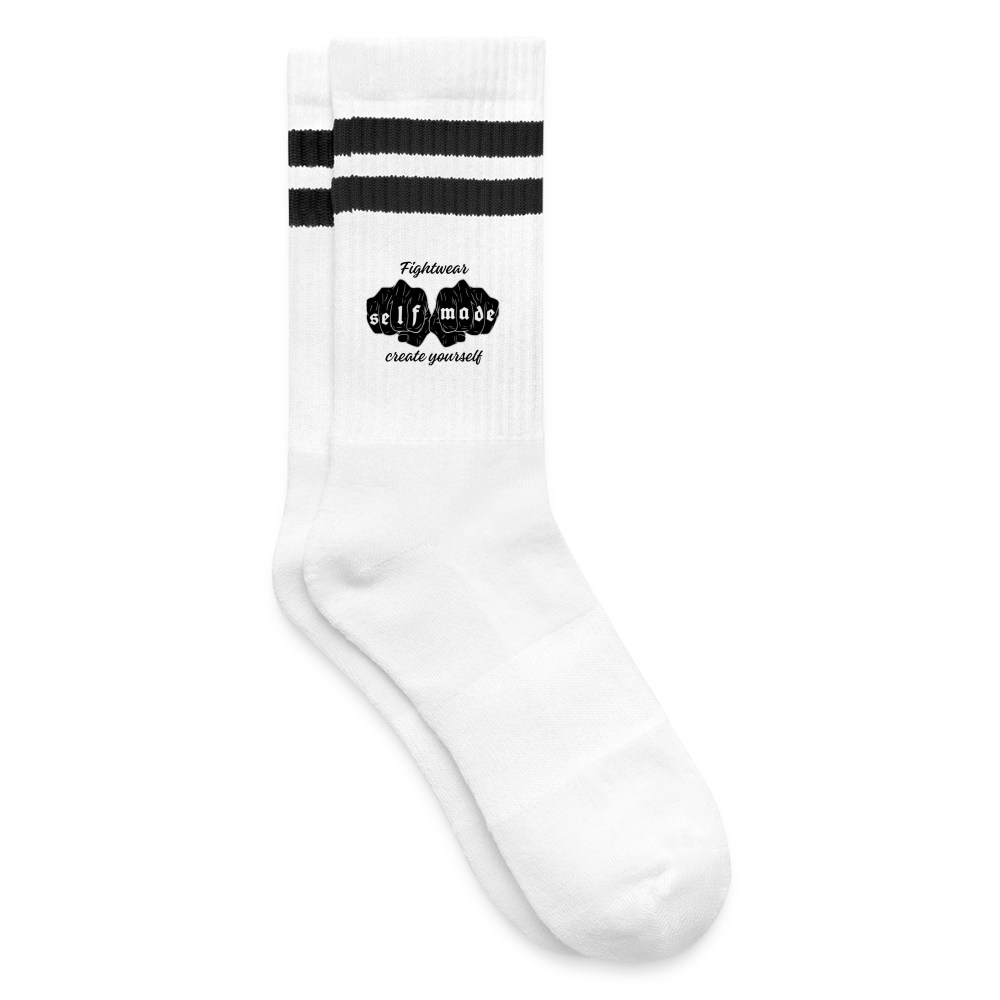 Selfmade tennis socks - white/black