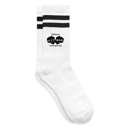 Selfmade tennis socks - white/black