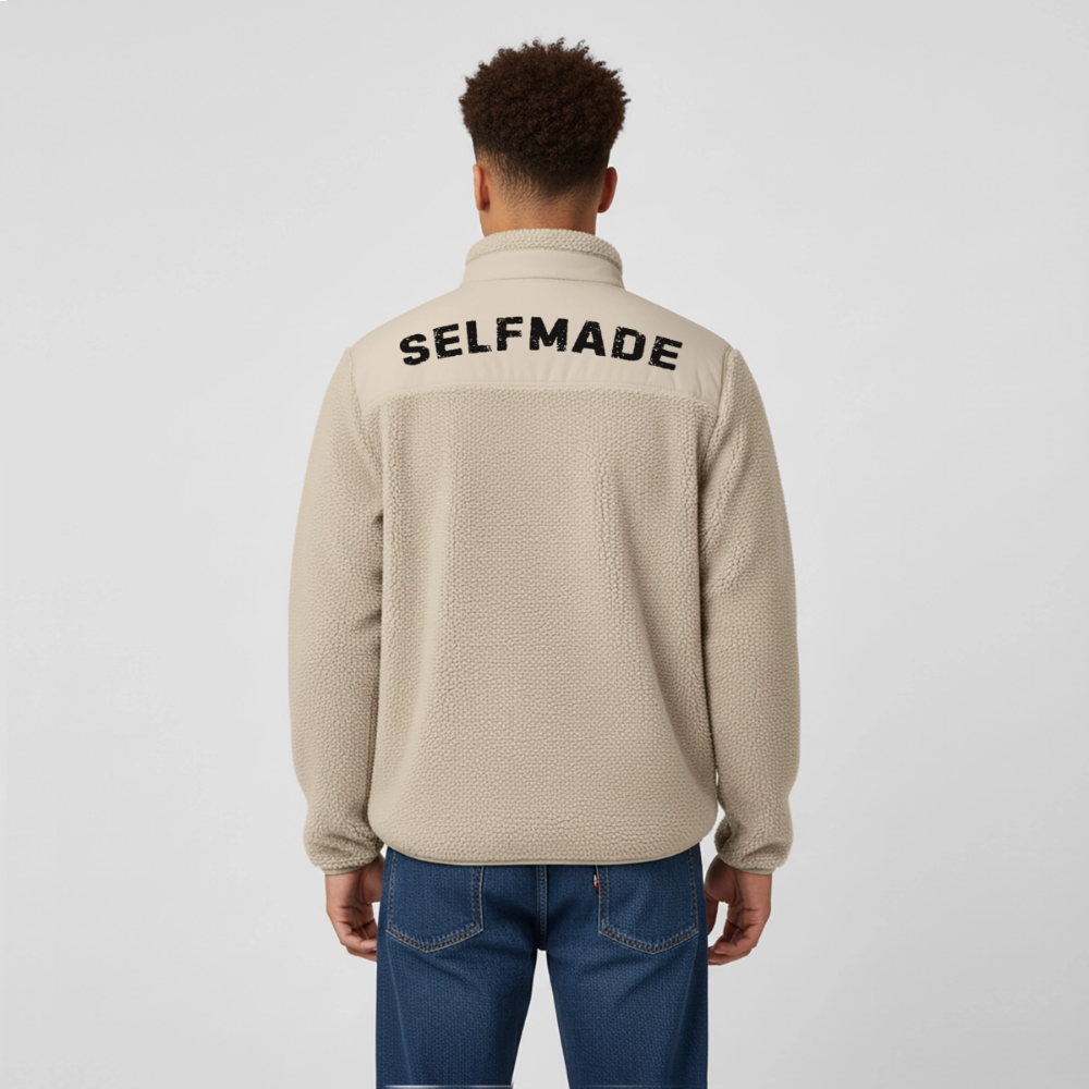 Classic Unisex Sherpa Jacket - beige