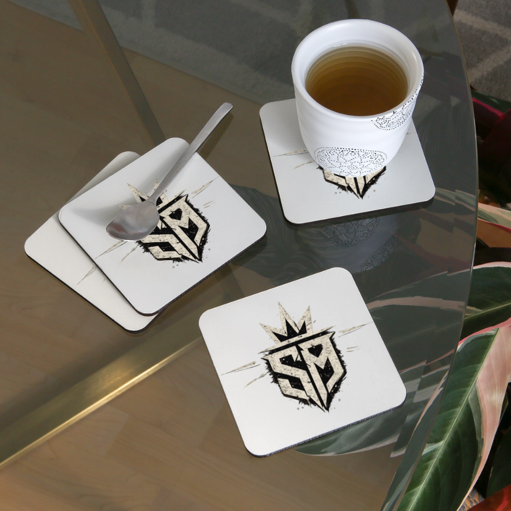 Untersetzter 4er Set - white