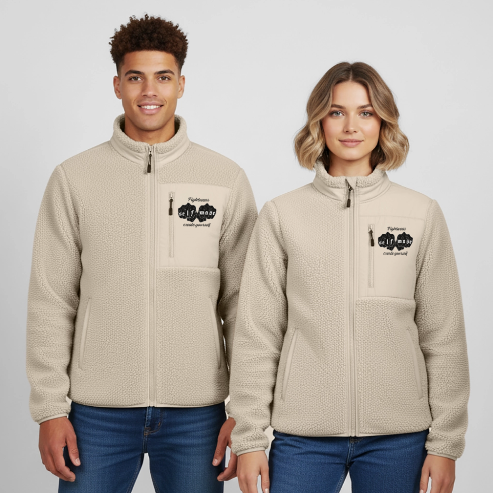 Classic Unisex Sherpa Jacket - beige