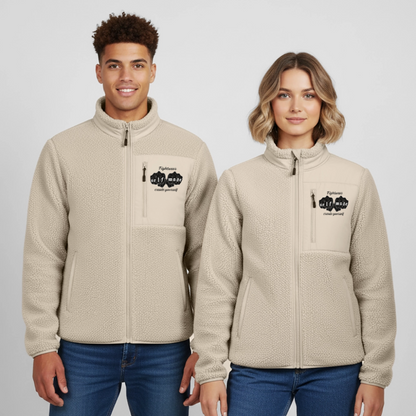 Classic Unisex Sherpa Jacket - beige