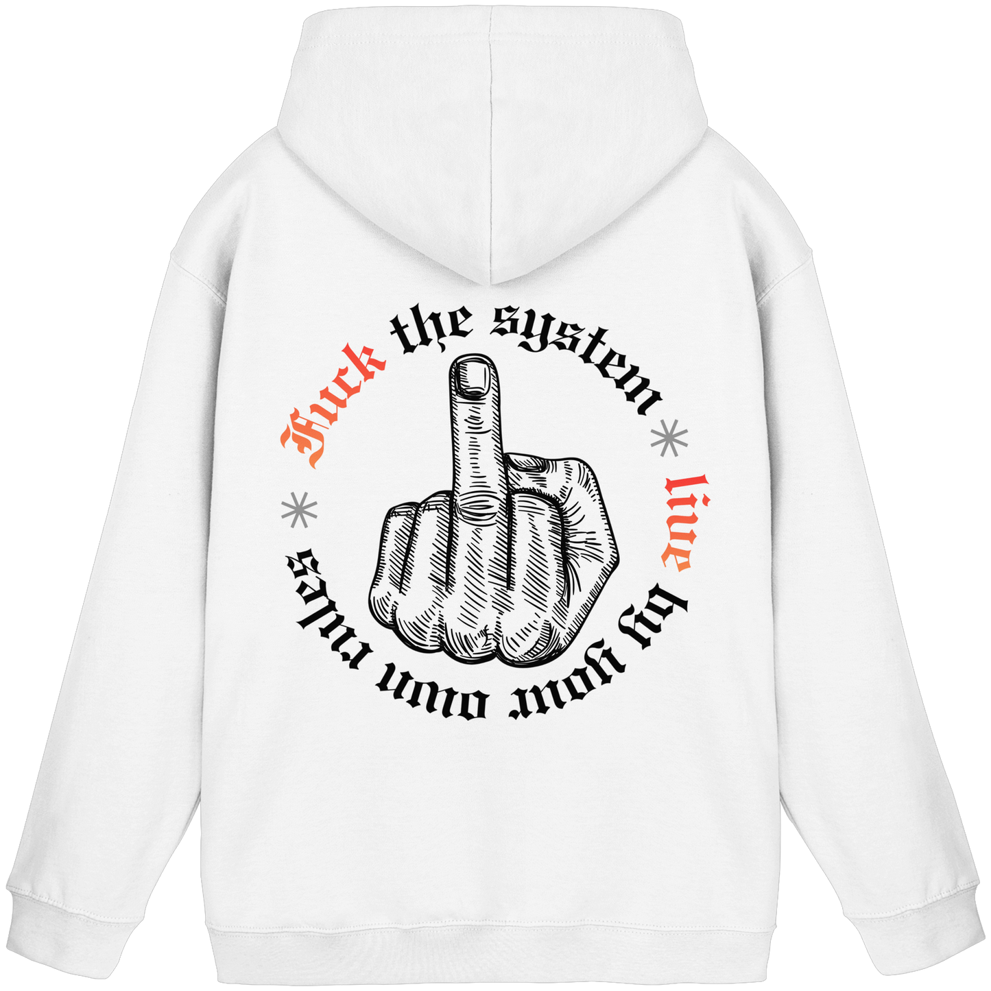 Fuck The System Gold No48 - Basic Unisex Hoodie