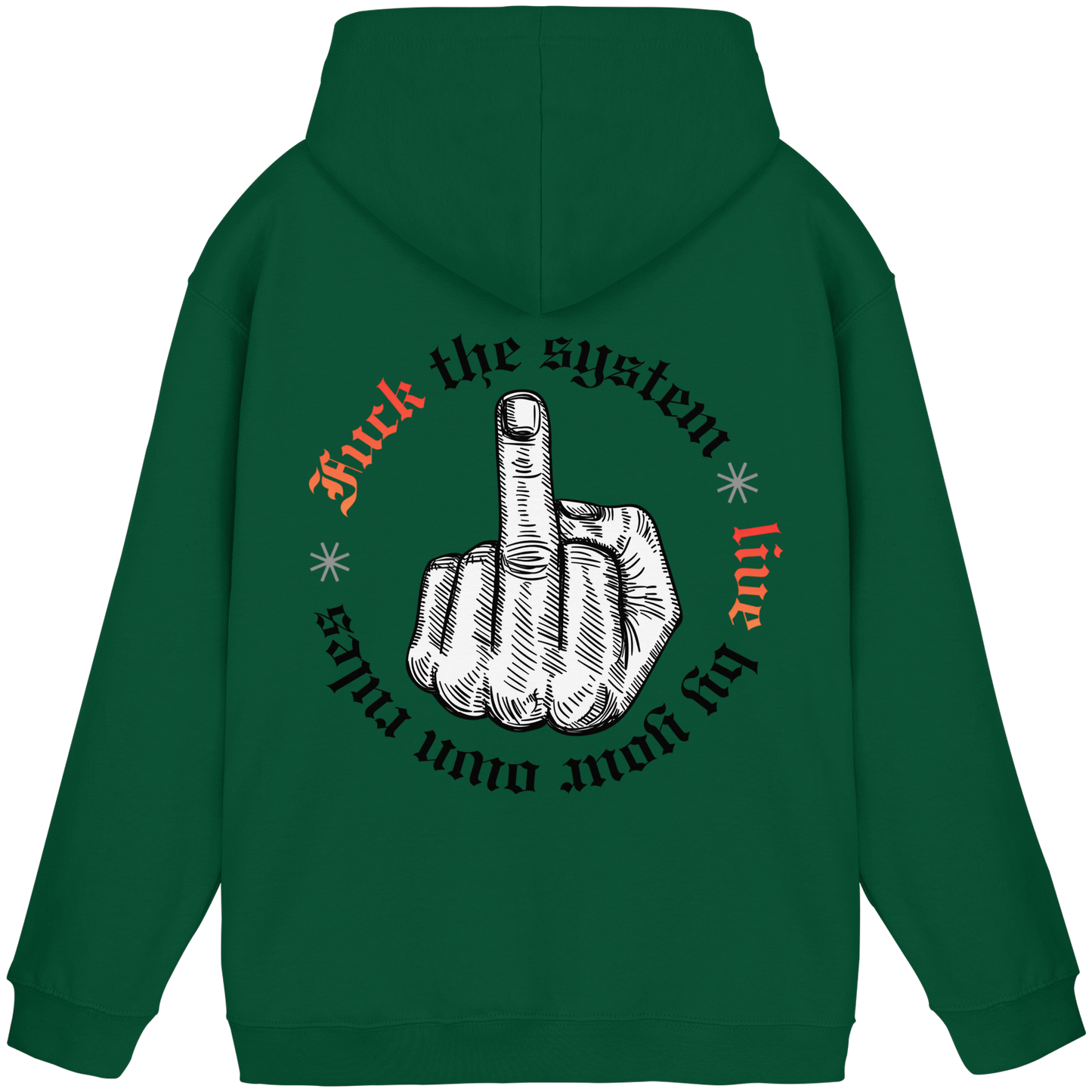 Fuck The System Gold No48 - Basic Unisex Hoodie