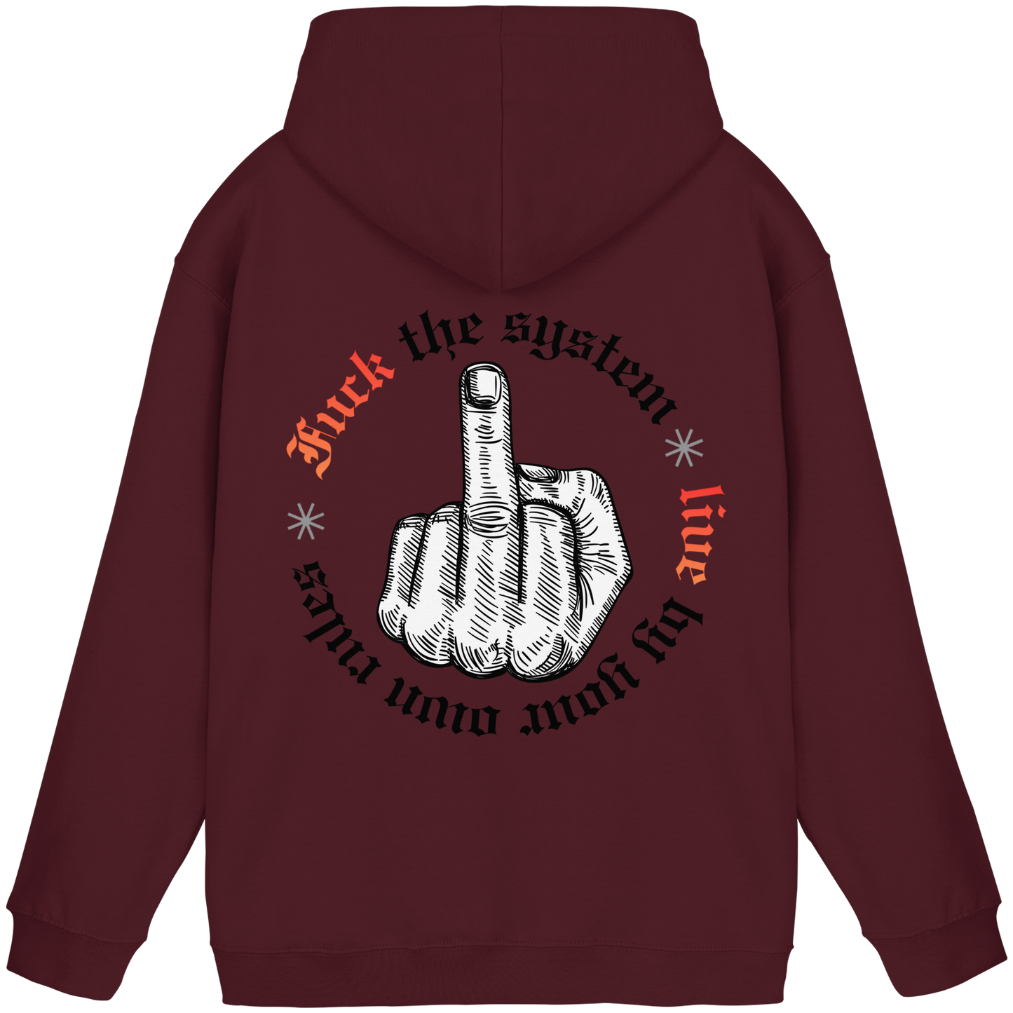 Fuck The System Gold No48 - Basic Unisex Hoodie
