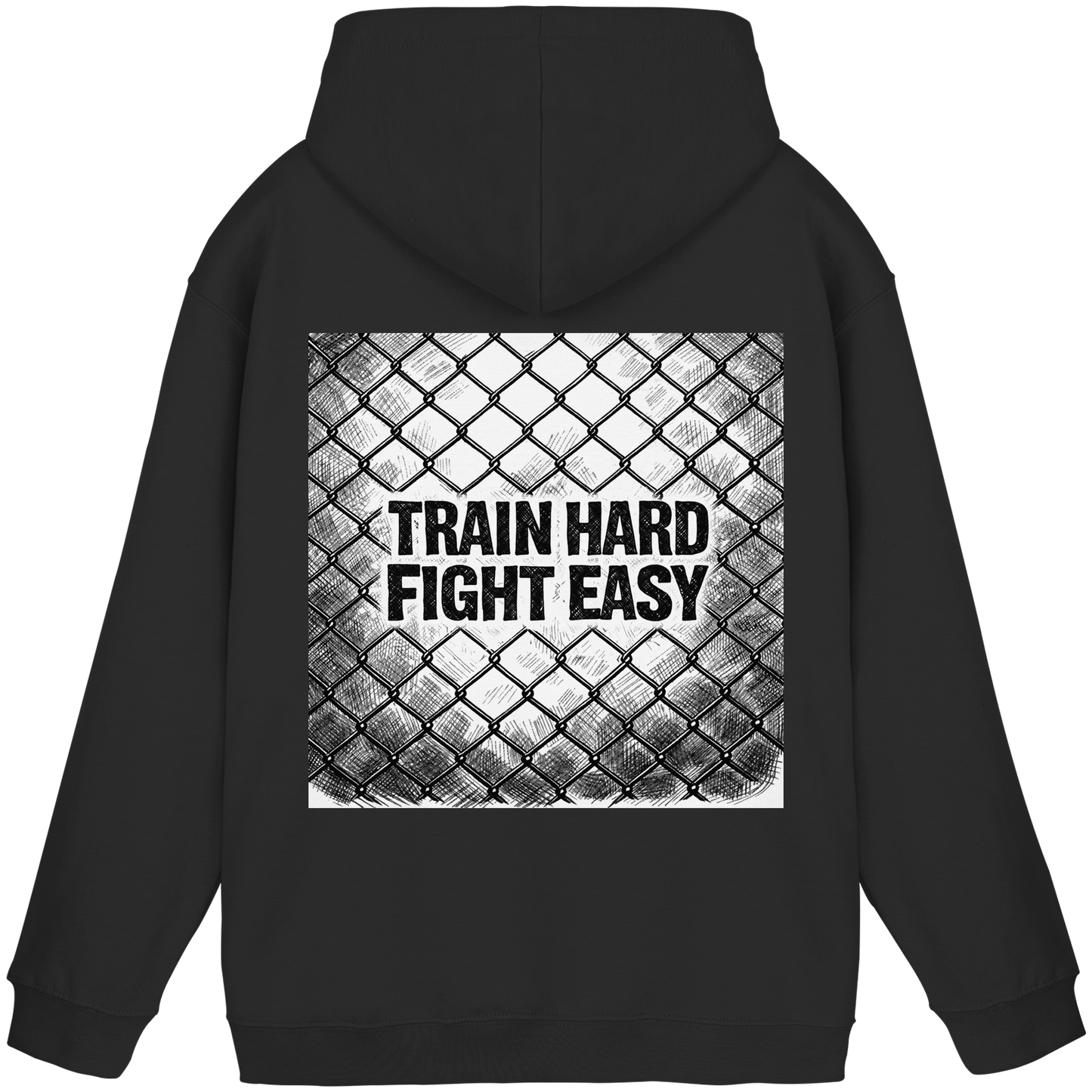 Train Hard Fight easy MuayThai No8 - Basic Unisex Hoodie