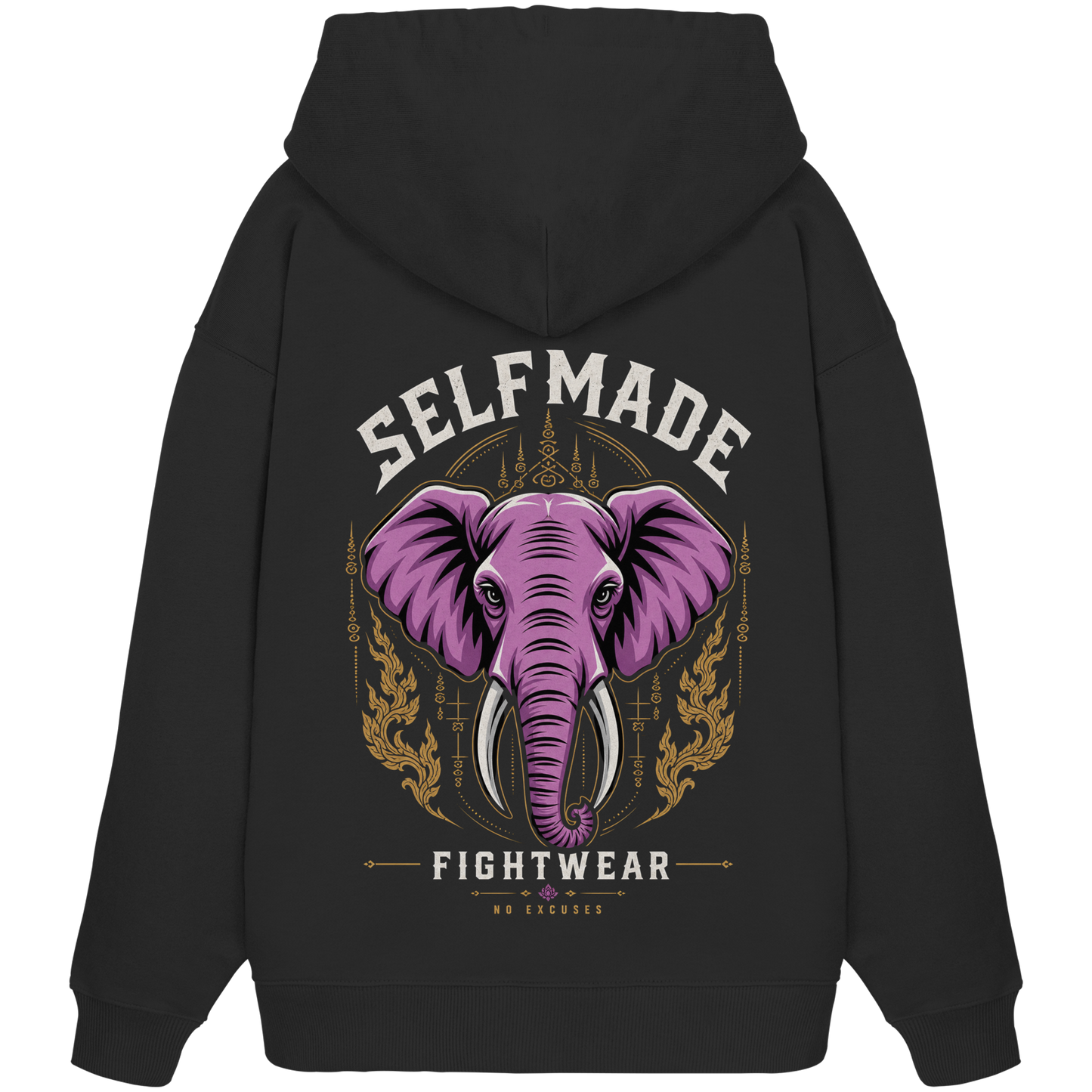 Elephant Animal No3 - Organic Oversize Hoodie