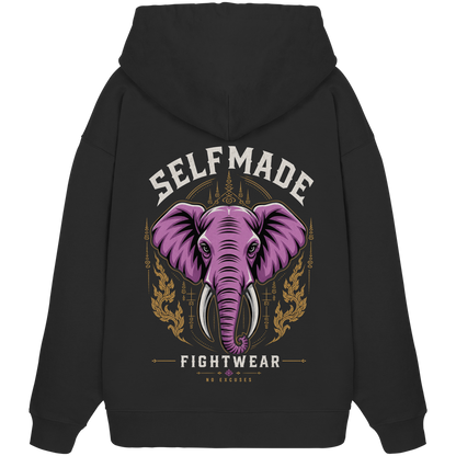 Elephant Animal No3 - Organic Oversize Hoodie