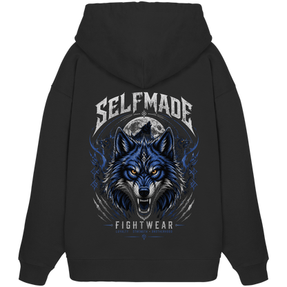 Wolf Animal No2 - Organic Oversize Hoodie