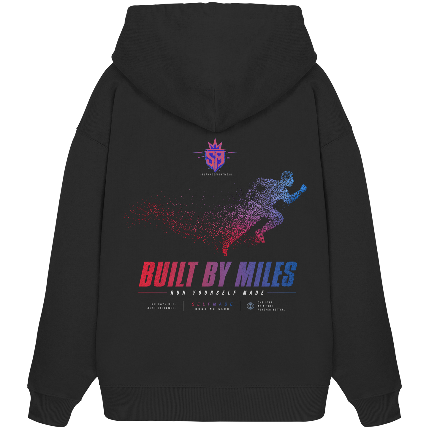 Pixel Run No2 - Organic Oversize Hoodie