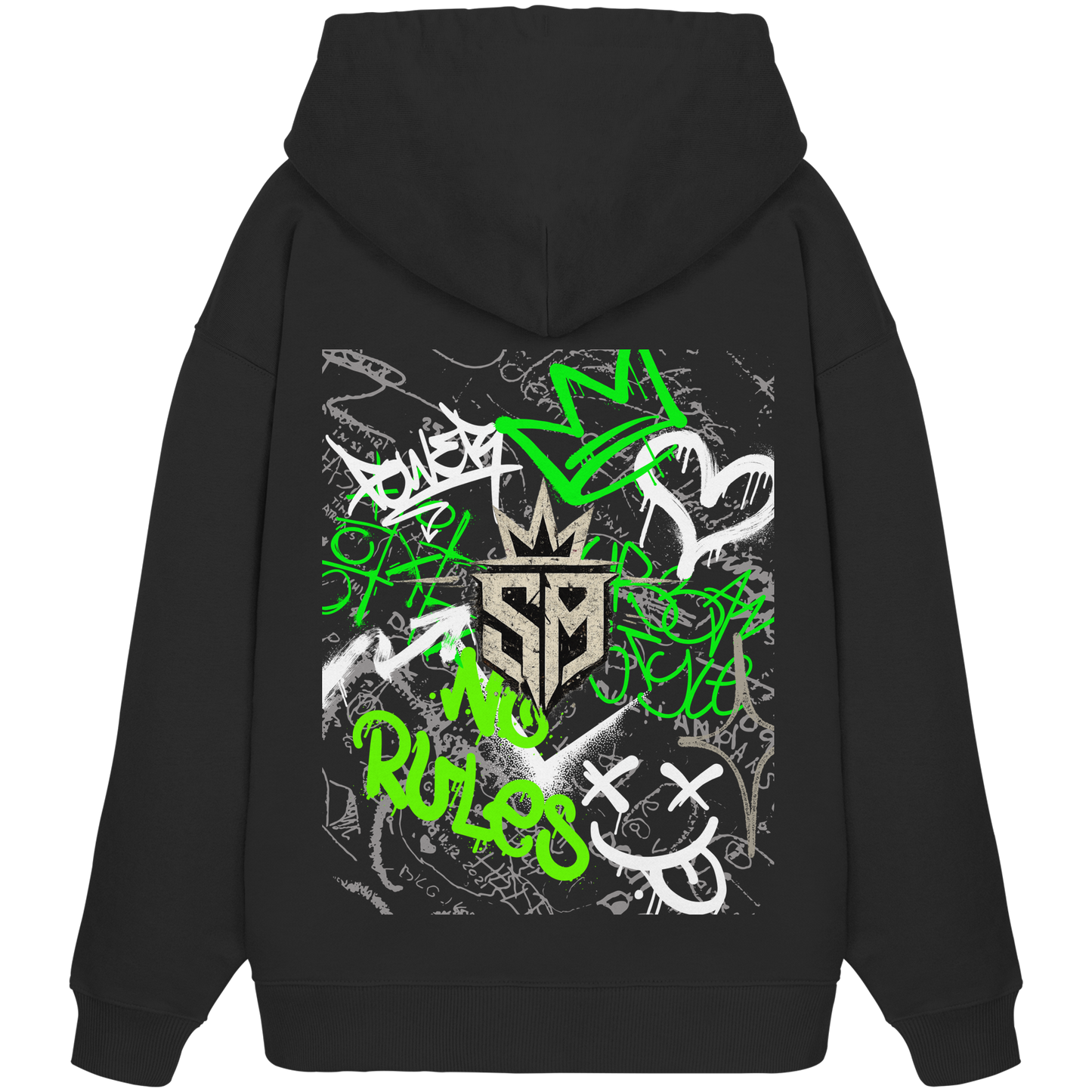 Grafitti Skript No16 - Organic Oversize Hoodie