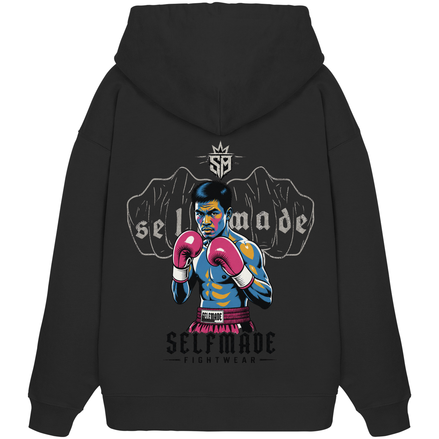 Fighter MuayThai No4 - Organic Oversize Hoodie