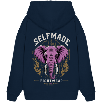 Elephant Animal No3 - Organic Oversize Hoodie