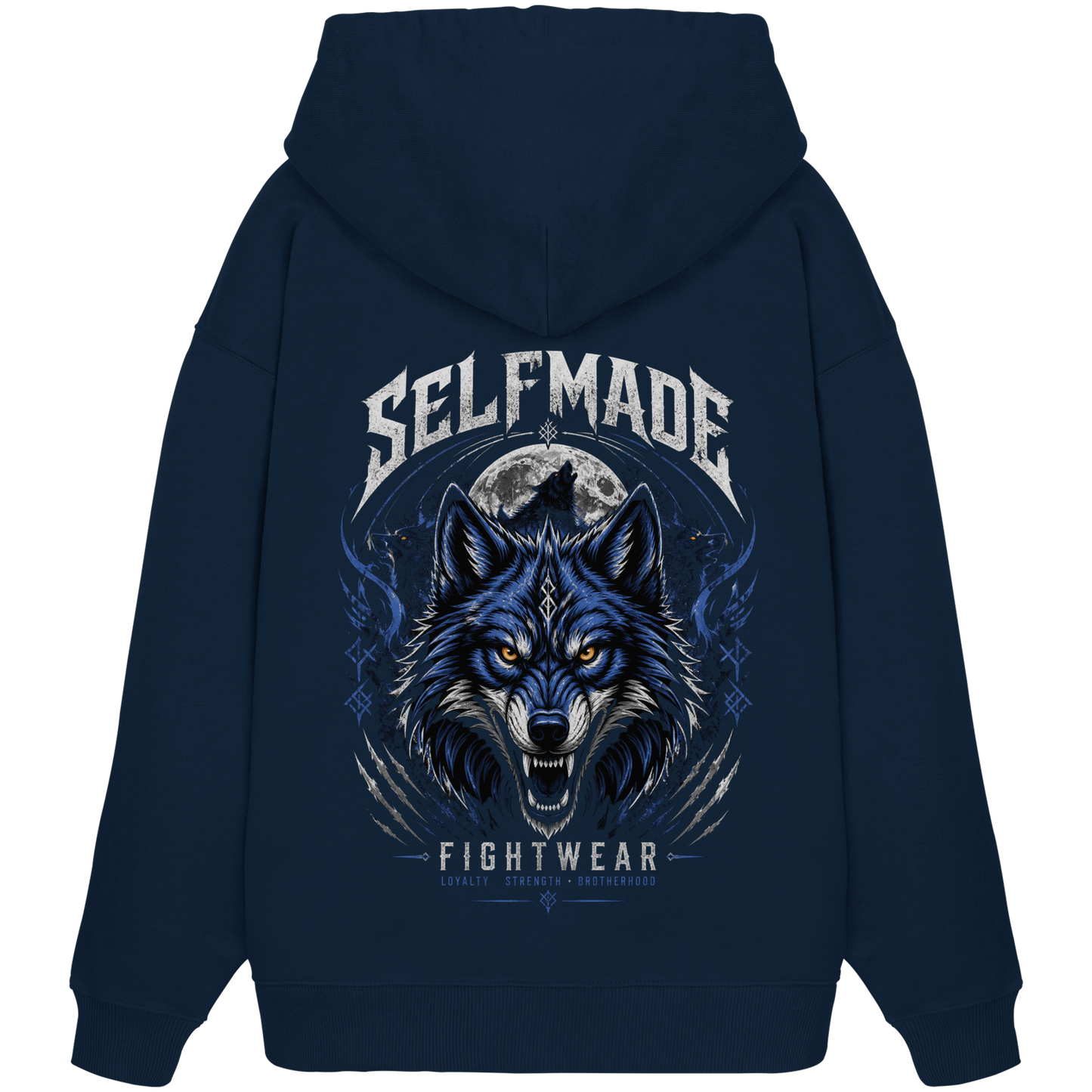 Wolf Animal No2 - Organic Oversize Hoodie