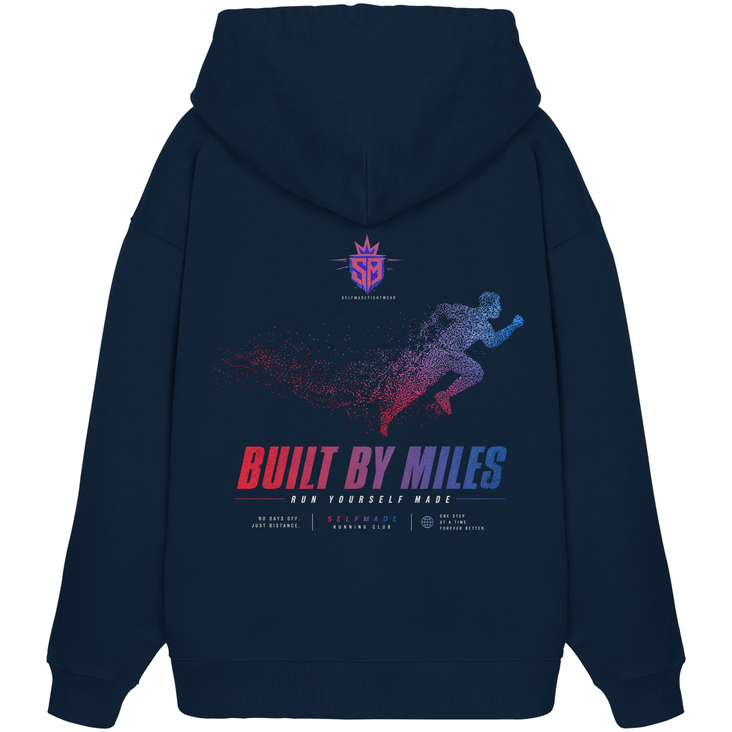 Pixel Run No2 - Organic Oversize Hoodie