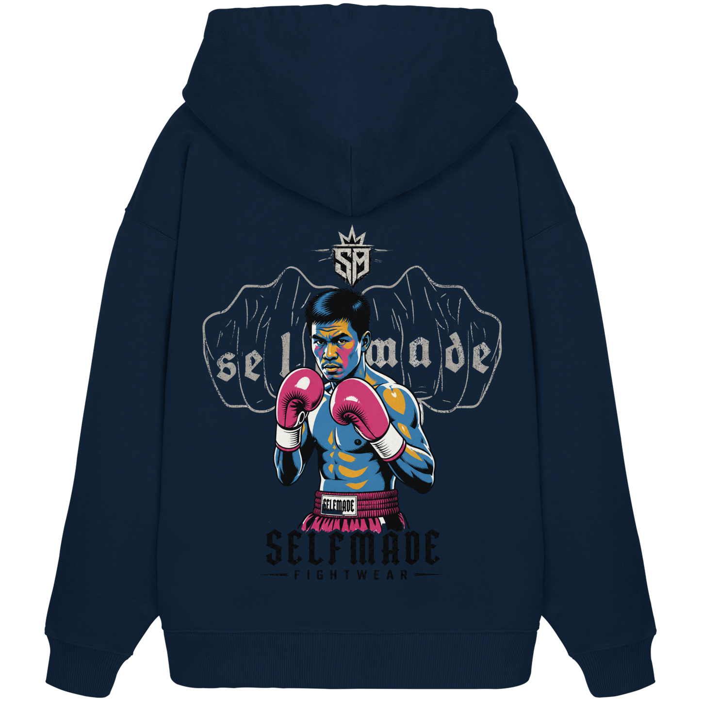 Fighter MuayThai No4 - Organic Oversize Hoodie