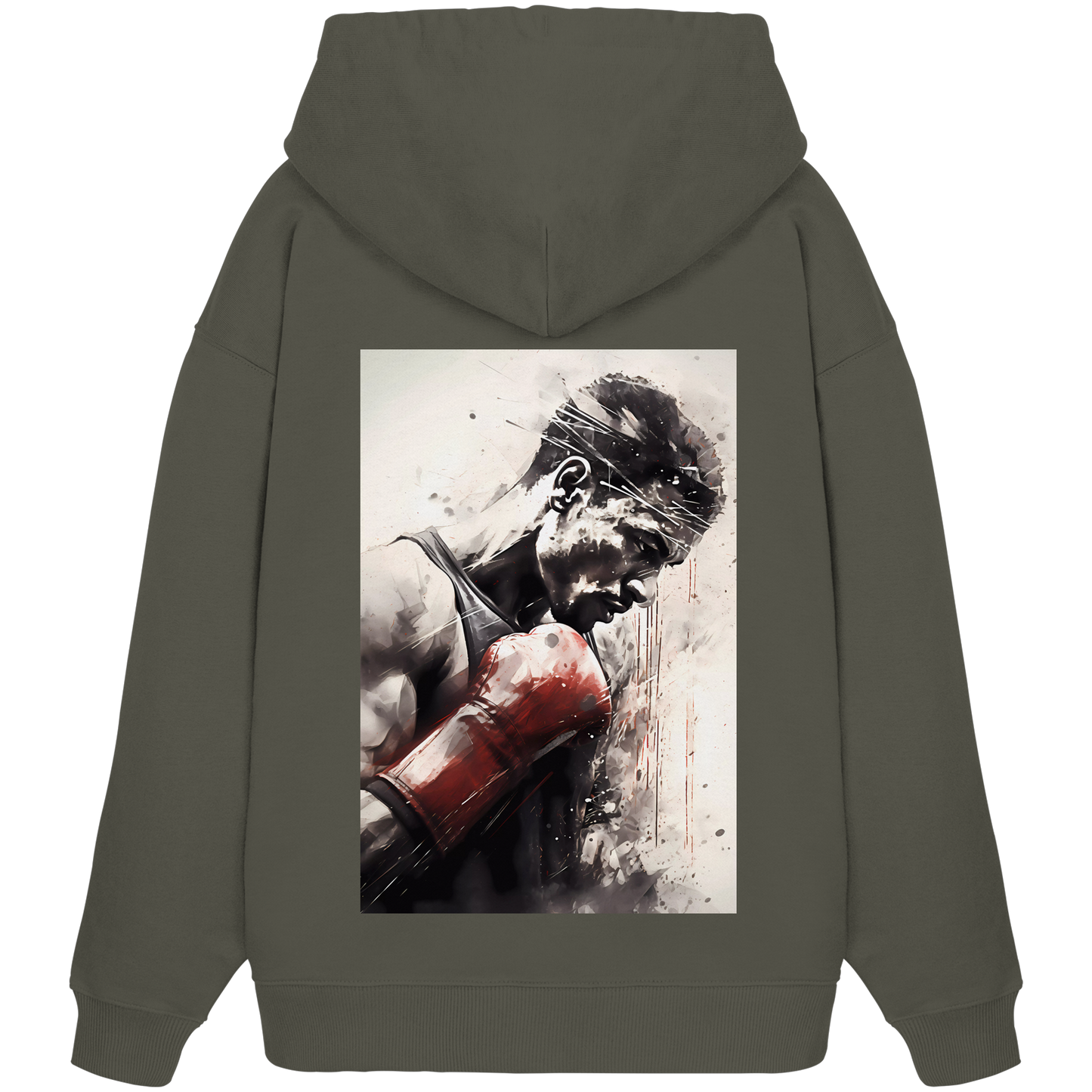 Real Boxing No2 - Organic Oversize Hoodie