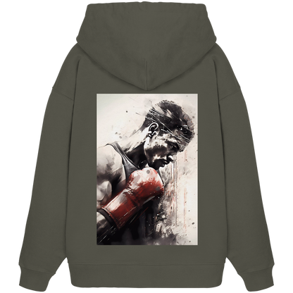 Real Boxing No2 - Organic Oversize Hoodie