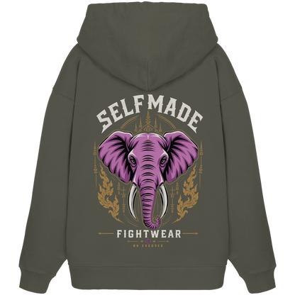 Elephant Animal No3 - Organic Oversize Hoodie
