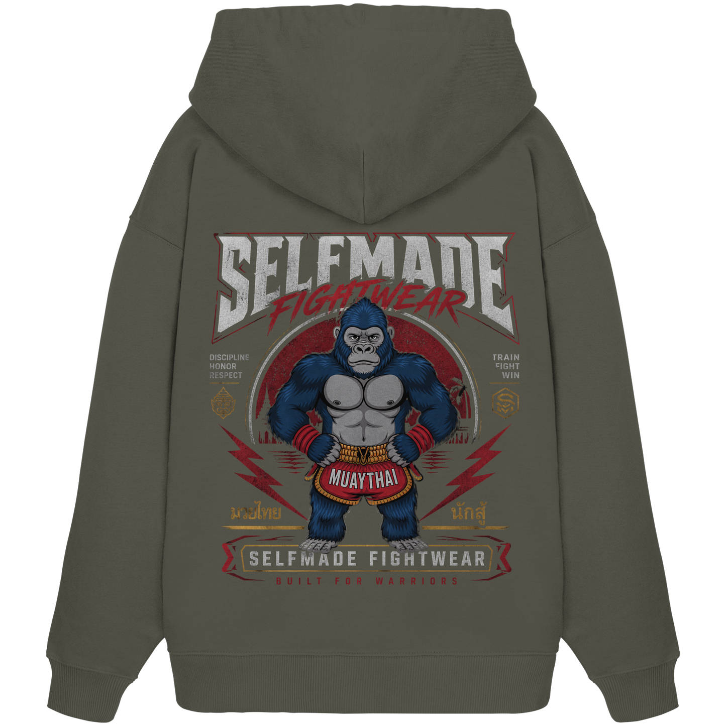 Gorilla Animal No5 - Organic Oversize Hoodie