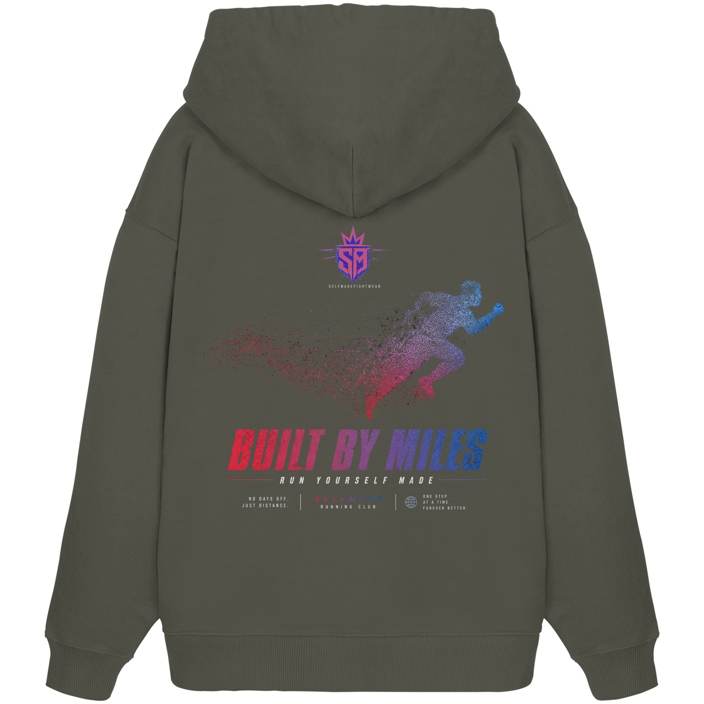 Pixel Run No2 - Organic Oversize Hoodie