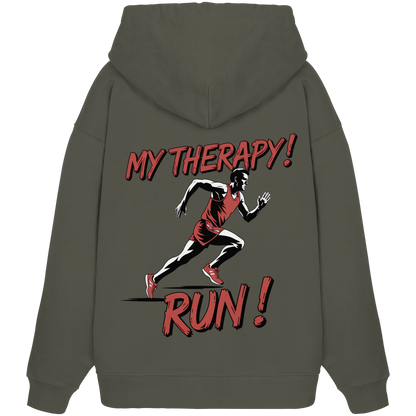 Therapy Run No3 - Organic Oversize Hoodie