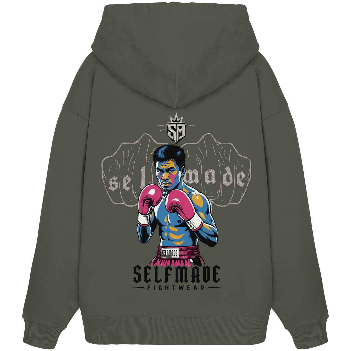 Fighter MuayThai No4 - Organic Oversize Hoodie