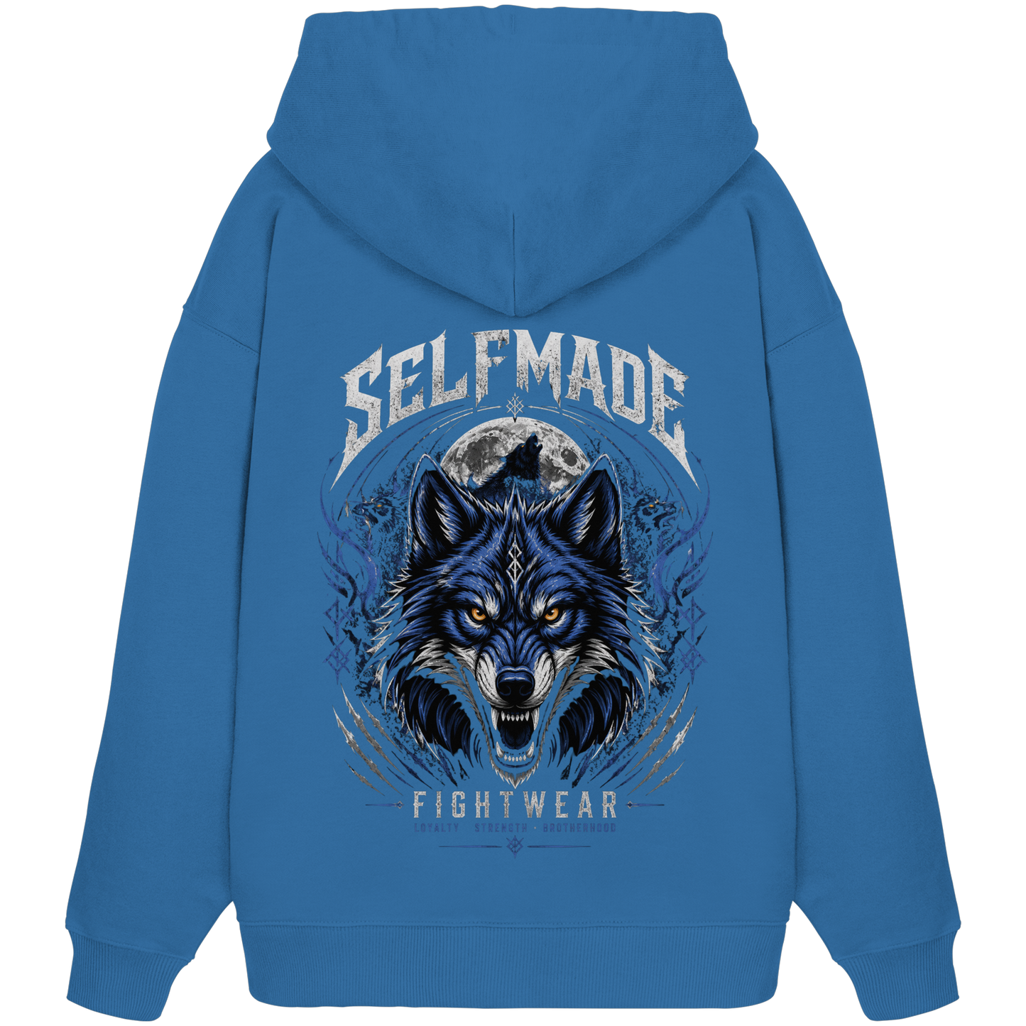 Wolf Animal No2 - Organic Oversize Hoodie