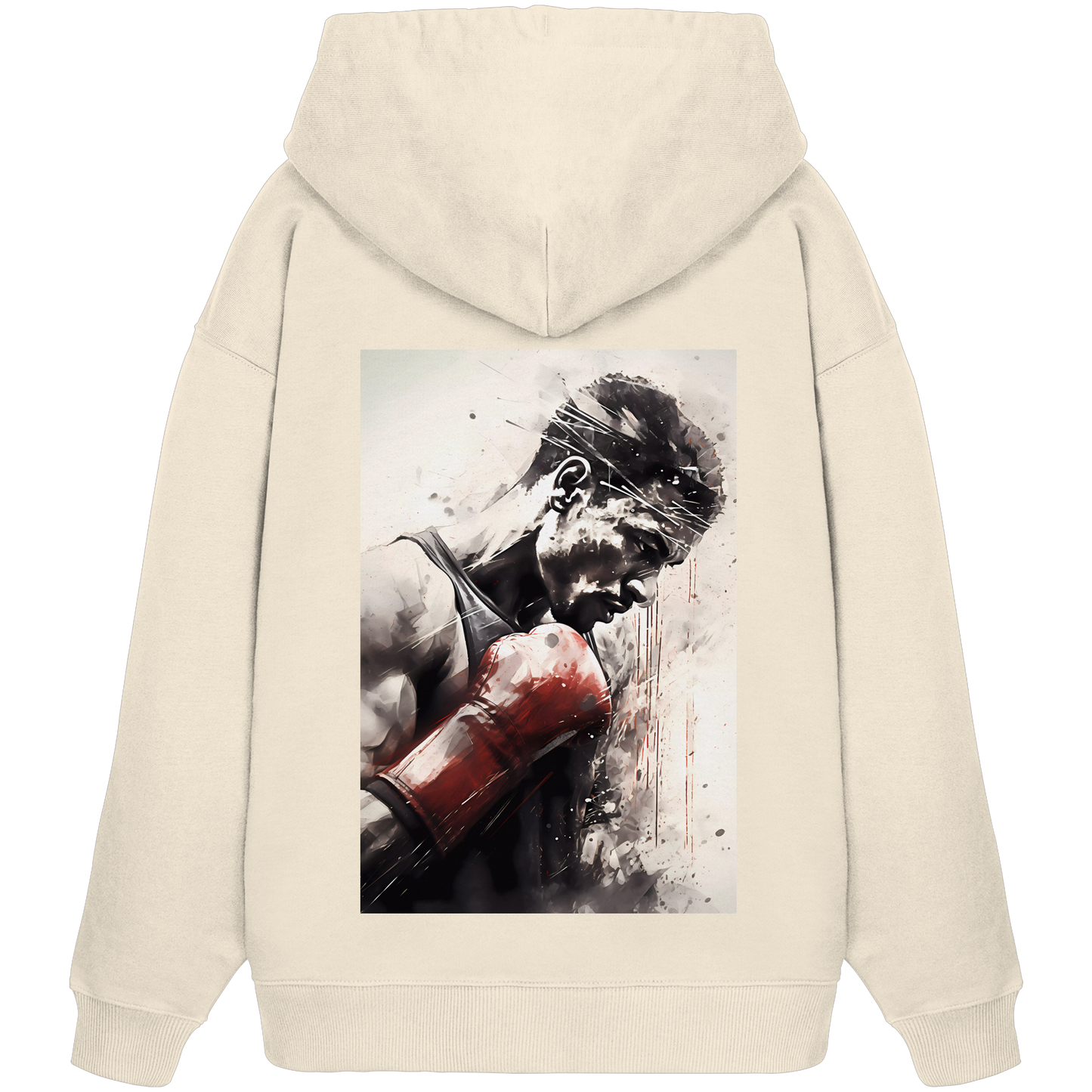 Real Boxing No2 - Organic Oversize Hoodie
