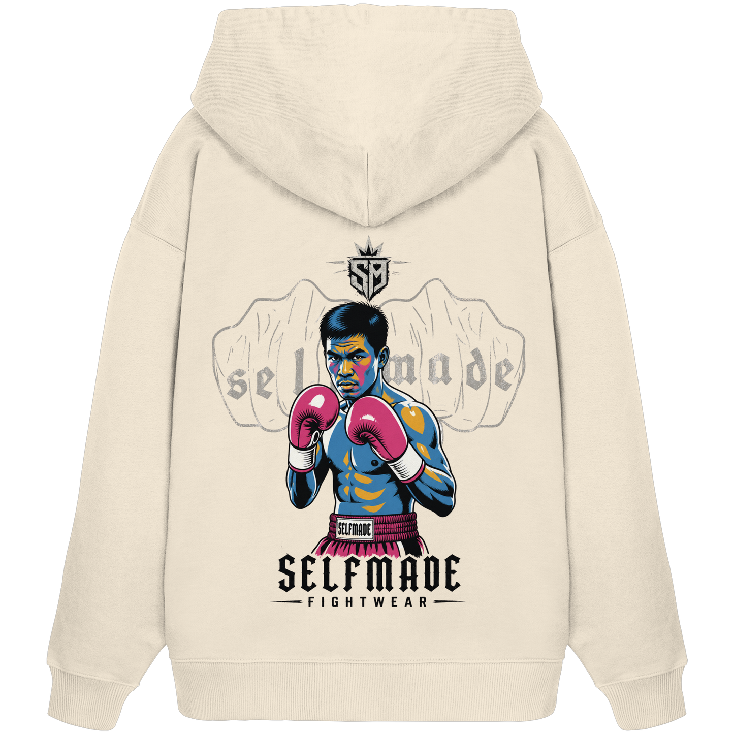 Fighter MuayThai No4 - Organic Oversize Hoodie