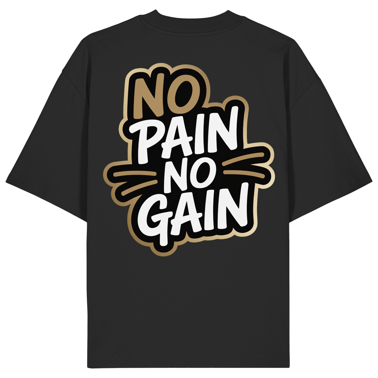 No Pain Gym No4 - Organic Oversize Shirt