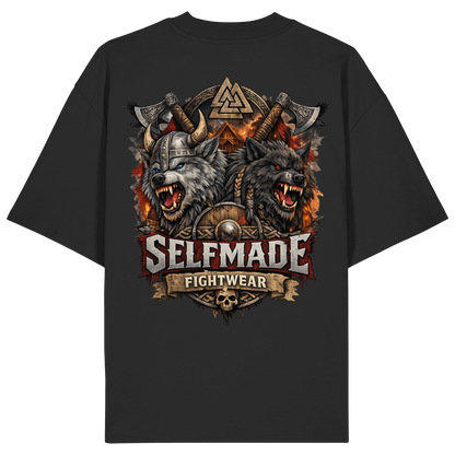 Walhalla Wolf Animal No7 - Organic Oversize Shirt