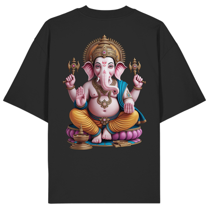 Ganesha Gold No18 - Organic Oversize Shirt