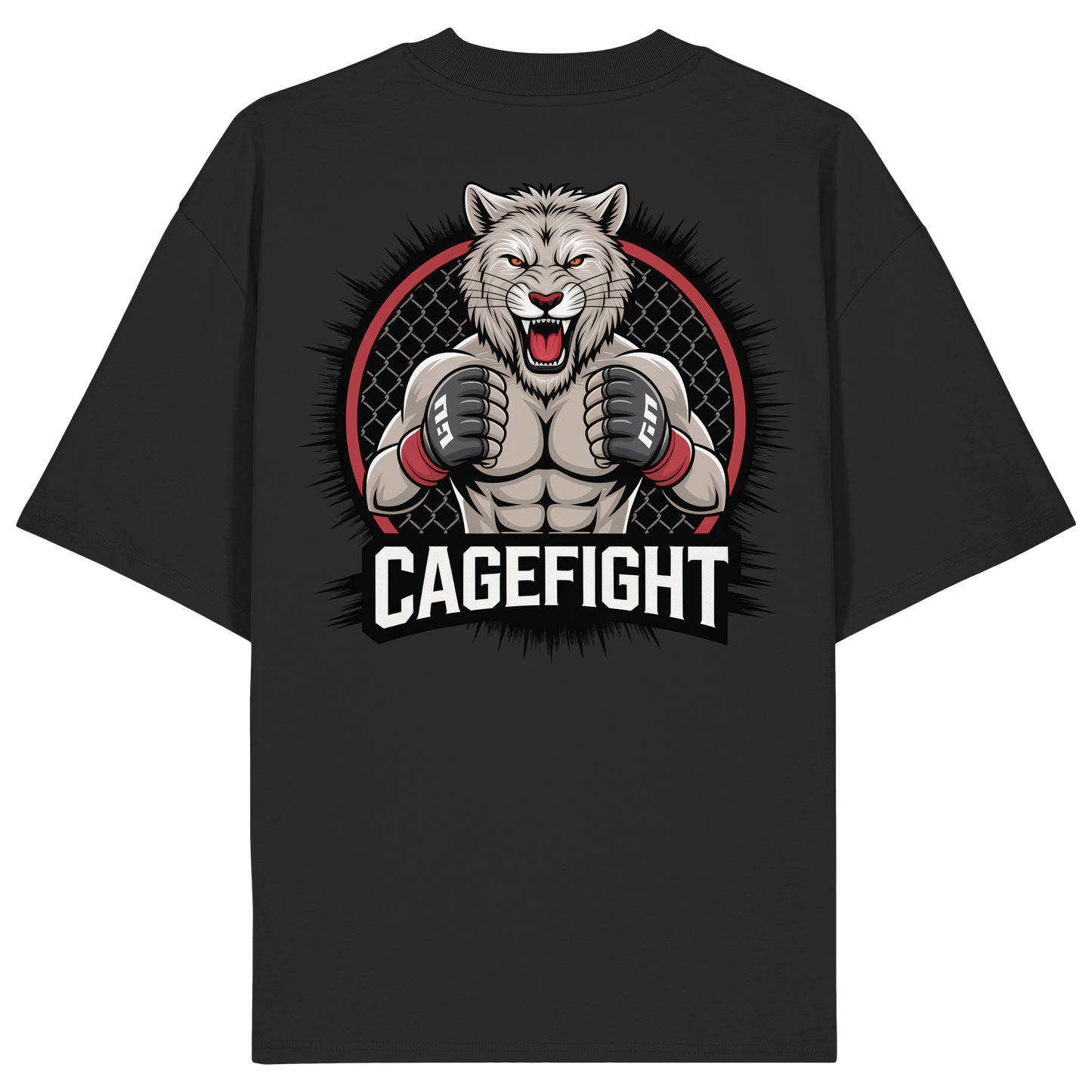 Cage Fight Animal No8 - Organic Oversize Shirt