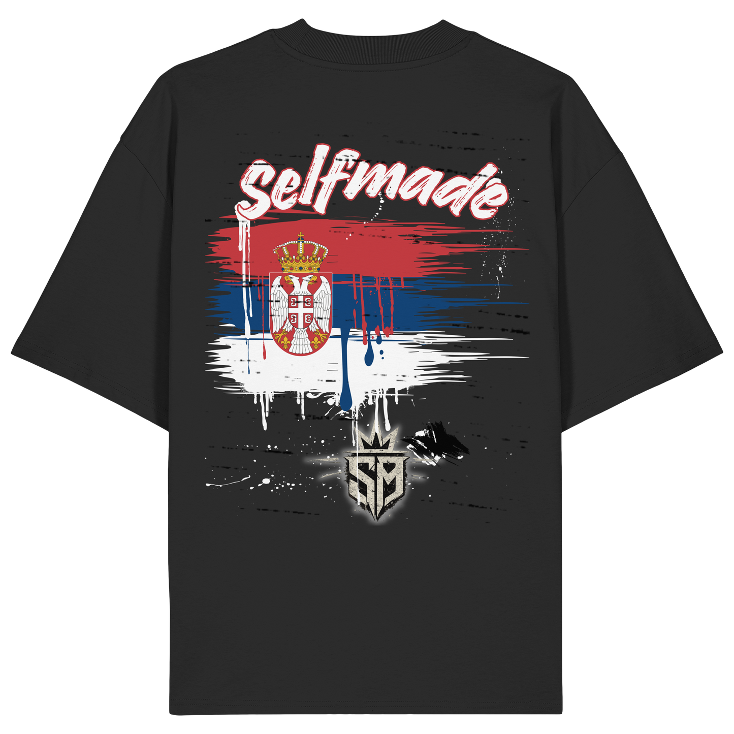 Serbia Edition Gold No57 - Organic Oversize Shirt