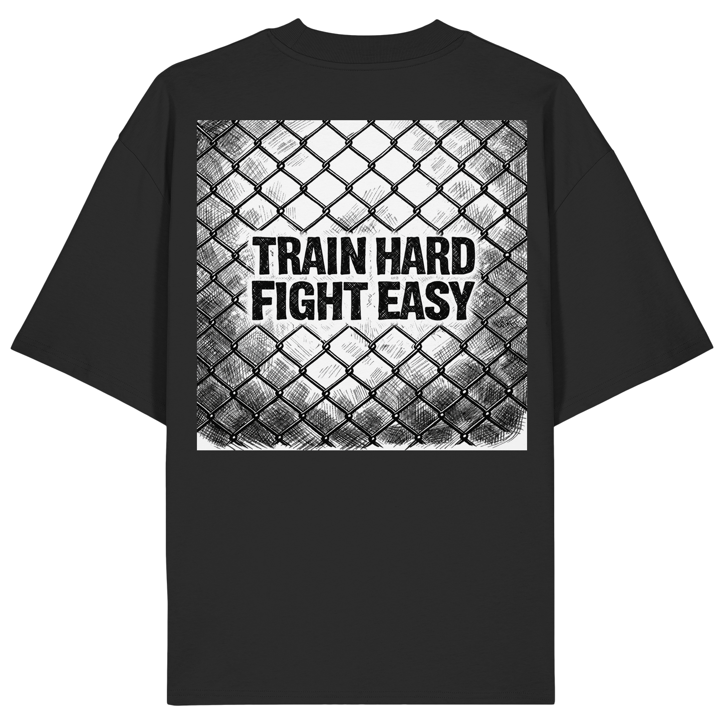 Train Hard Fight easy MuayThai No8 - Organic Oversize Shirt