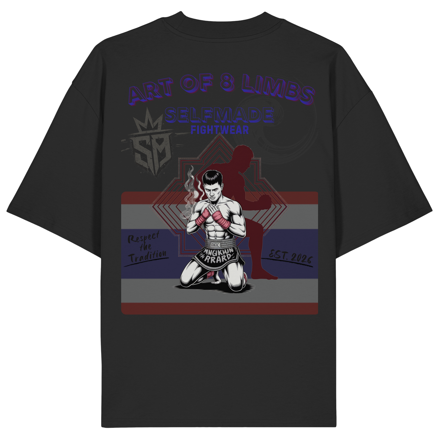 8 Limbs Muaythai No15 - Organic Oversize Shirt
