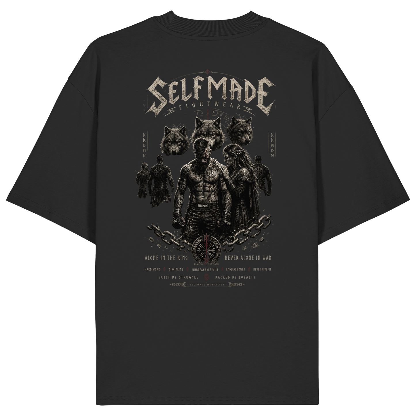Way of Warrior Black Gold No67 - Organic Oversize Shirt