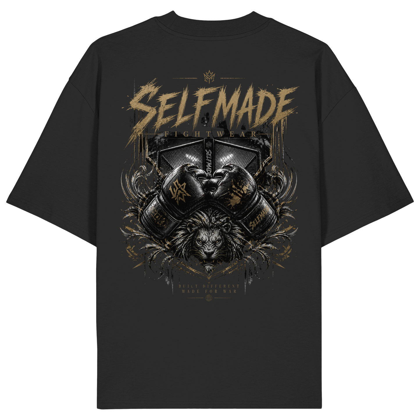 Cage Fight Gold No23 - Organic Oversize Shirt