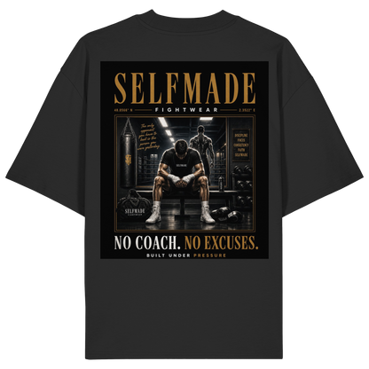 No Excuses Gold No68 - Organic Oversize Shirt