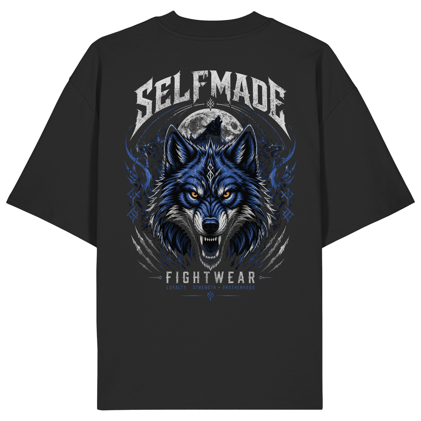 Wolf Animal No2 - Organic Oversize Shirt
